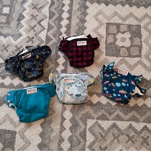 Smart Bottoms cloth diapers set of 5 for use of liners and inserts